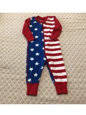 Hanna Andersson American Flag sleeper 3-6 months